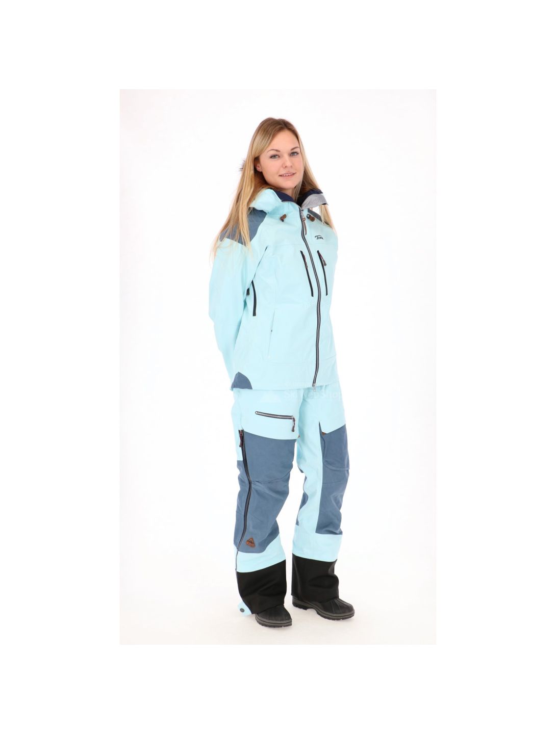 Tenson, Caia, chaqueta de esquí hardshell, mujeres, light blue