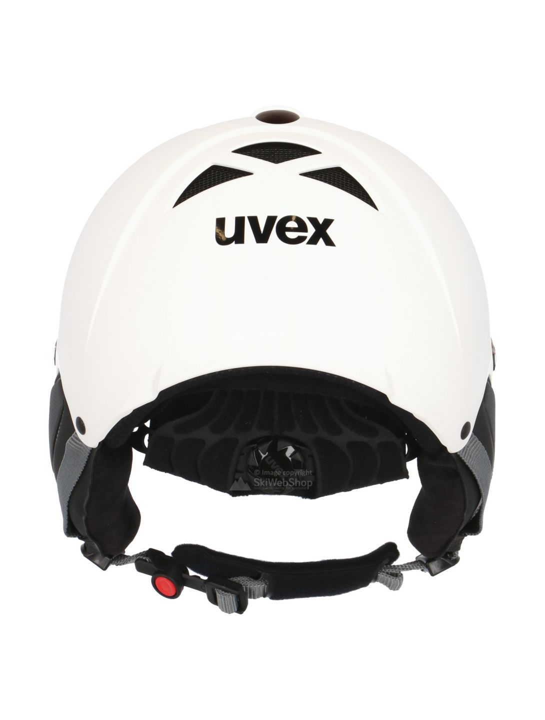 Uvex, HLMT 300 Visor Vario, casco de esquí, blanco mate