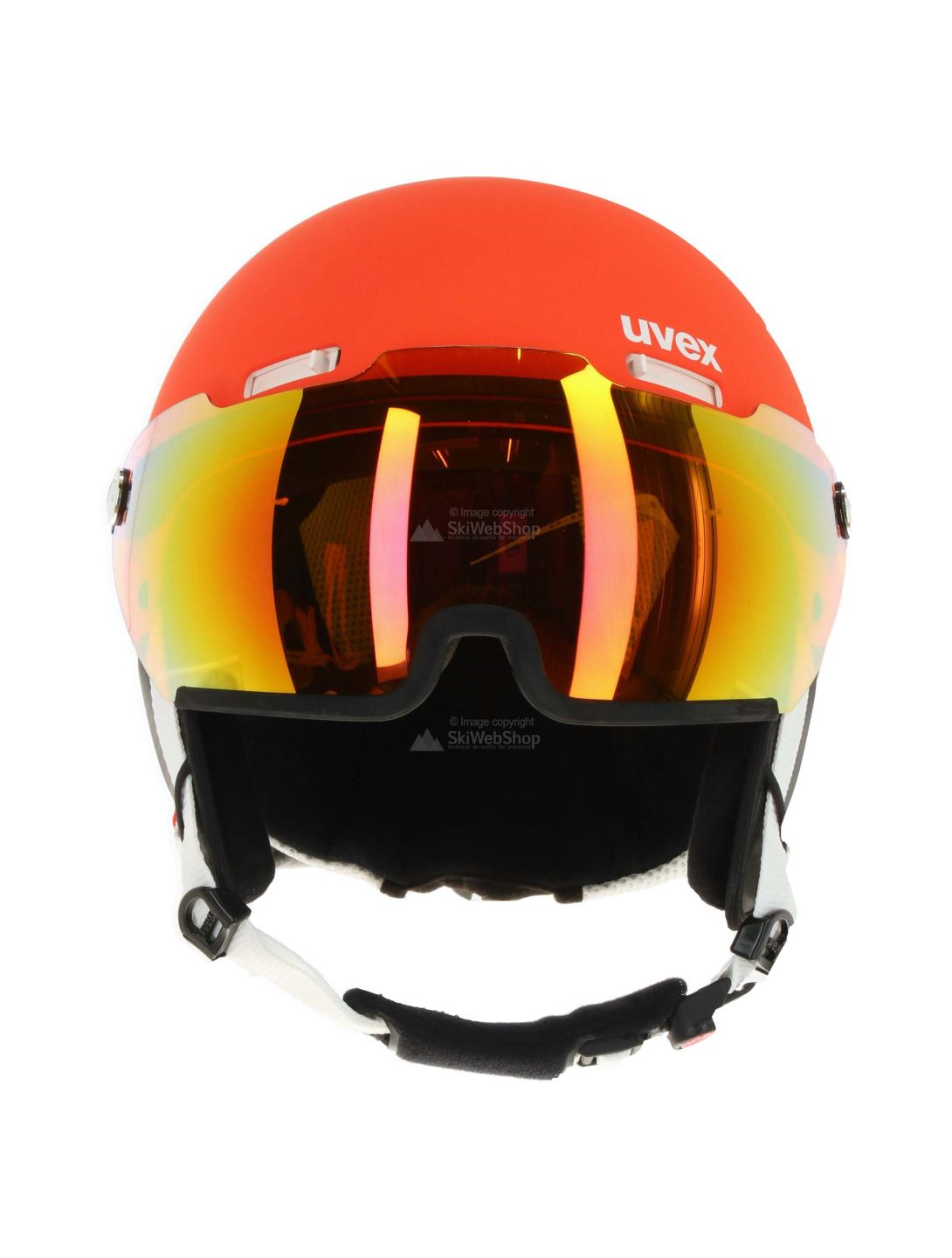 Uvex, Hlmt 500, casco con visera, naranja mate