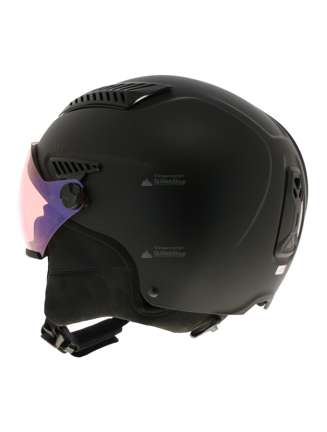 Uvex, Hlmt 600 visor V, casco con visera, negro