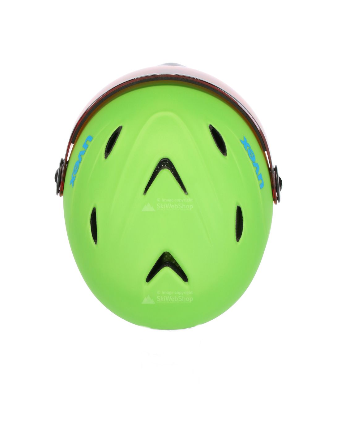 Uvex, Junior visor pro, casco con visera, niños, apple mat verde