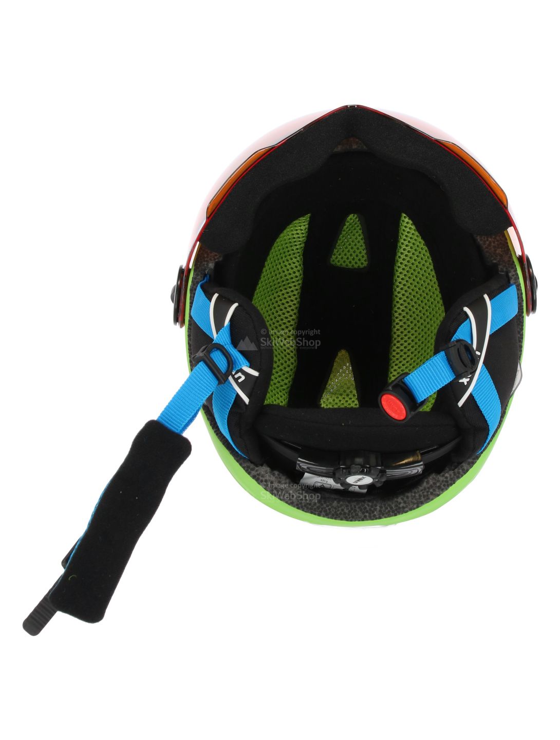 Uvex, Junior visor pro, casco con visera, niños, apple mat verde