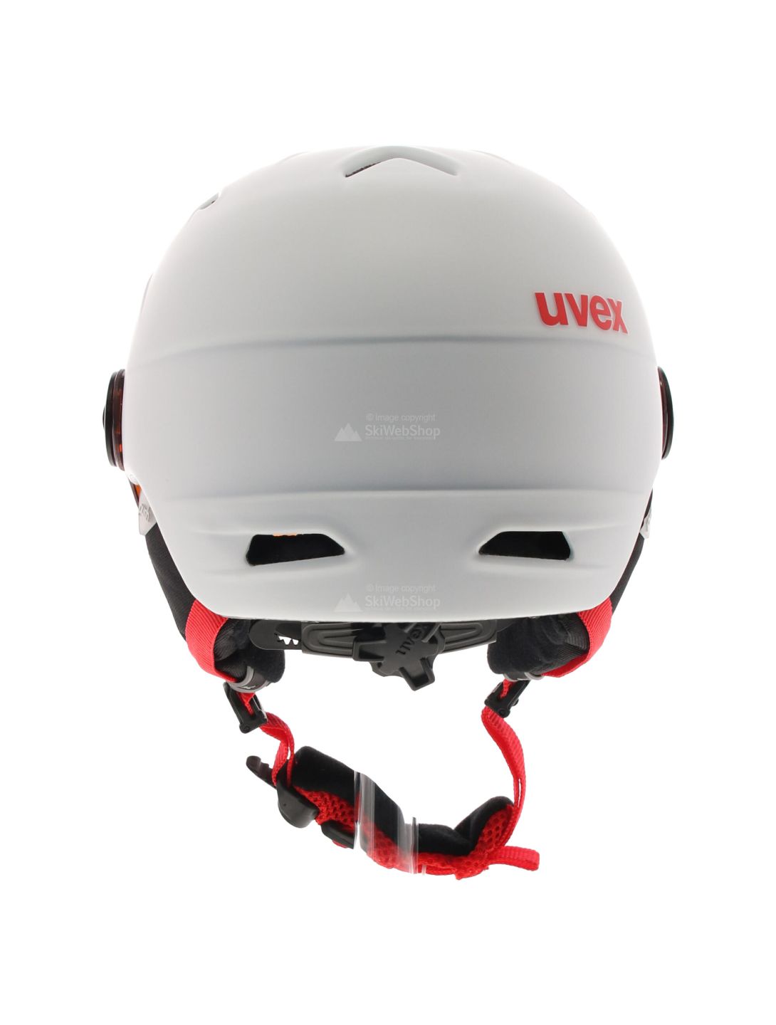 Uvex, Junior visor pro, casco con visera, niños, blanco