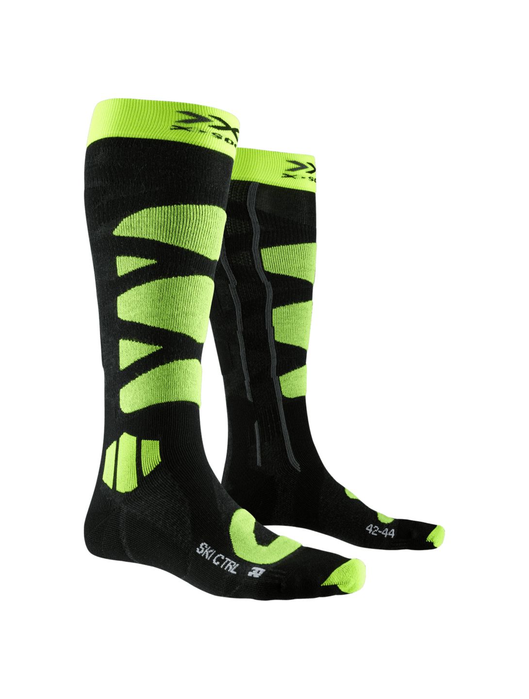 X-socks, Ski control 4.0 calcetines de esquí anthracite amarillo/gris