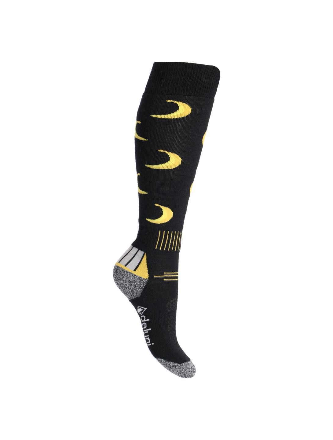 Deluni, Joyride calcetines de esquí unisex Banana amarillo, negro 