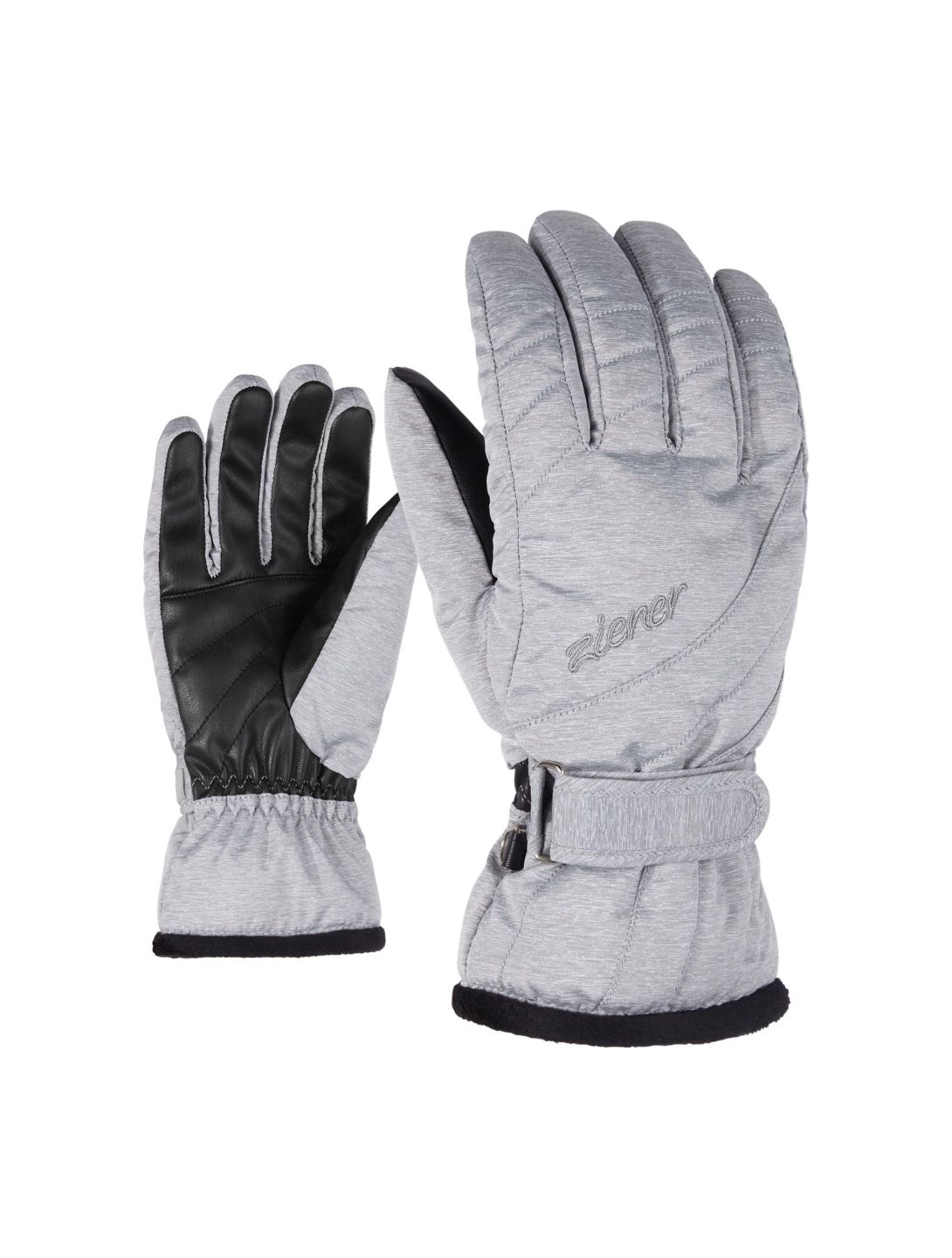 Ziener, Kileni Pr guantes de esquí mujeres light melange gris 