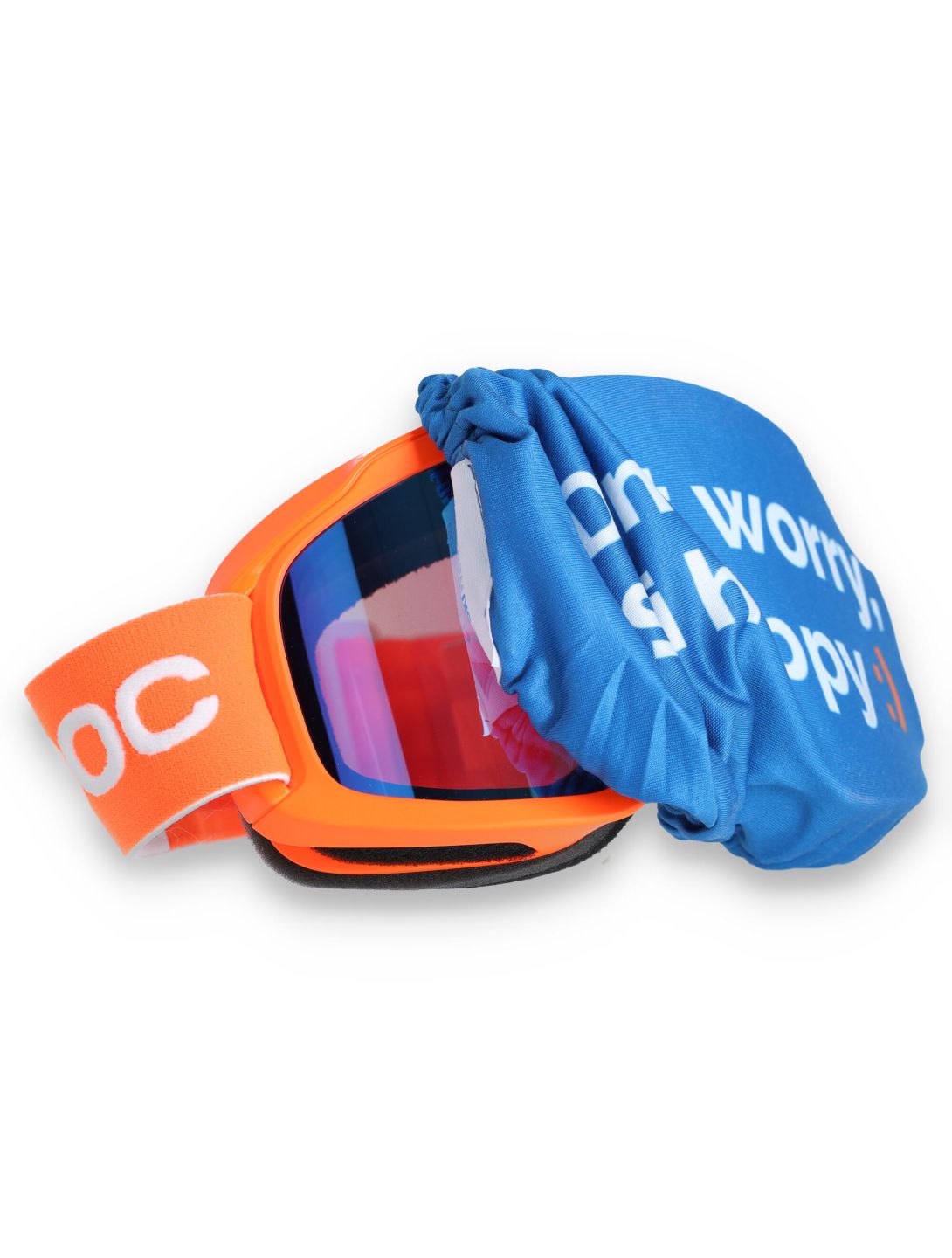 Deluni, Goggle Cover Don't Worry cubierta de gafas azul 